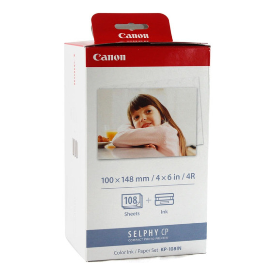 Kit Papel Fotográfico + Cartucho Tinta Canon Selphy Cp1200