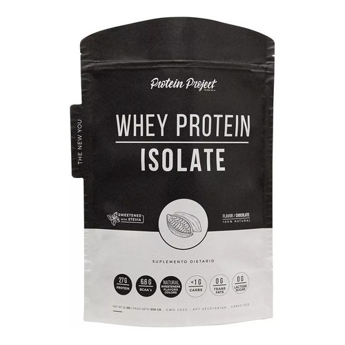 Suplemento en polvo Protein Project  Whey Protein Isolate proteínas sabor chocolate en sachet de 908g