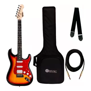 Guitarra Stratocaster Phx St-1 Pr Ch Premium + Acessórios 