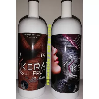  Kerafruit Tratamiento Alaciante 2 Kit De Litro Sin Shampoo 