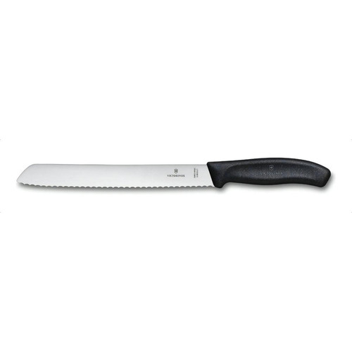 Victorinox Cuchillo Para Pan, Mango Negro , 21 Cm