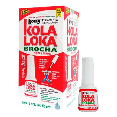 Pegamento Kola Loka Brocha 5 Grs KOLA LOKA (KBR-5) 1 Caja