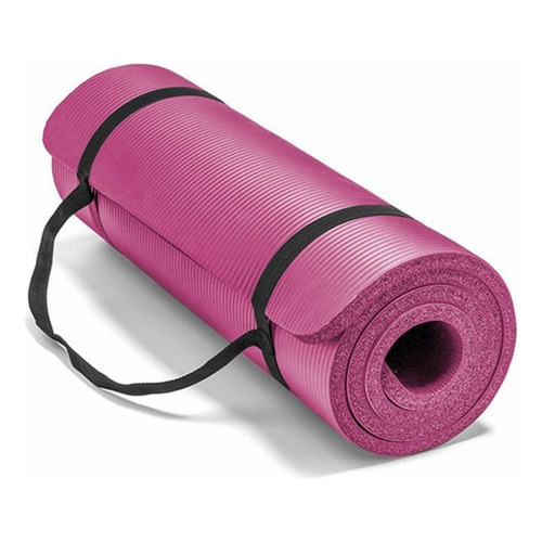 Mat 10 Mm Yoga Pilates Extra Grueso, Largo Color Rosa