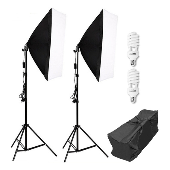 Kit De Iluminación Softbox Sb1007 30w Profesional Weifeng