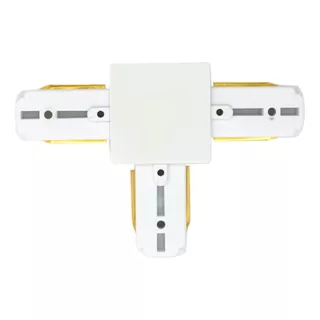Plug Conector Emenda T Branco  Para Trilho Eletrificado