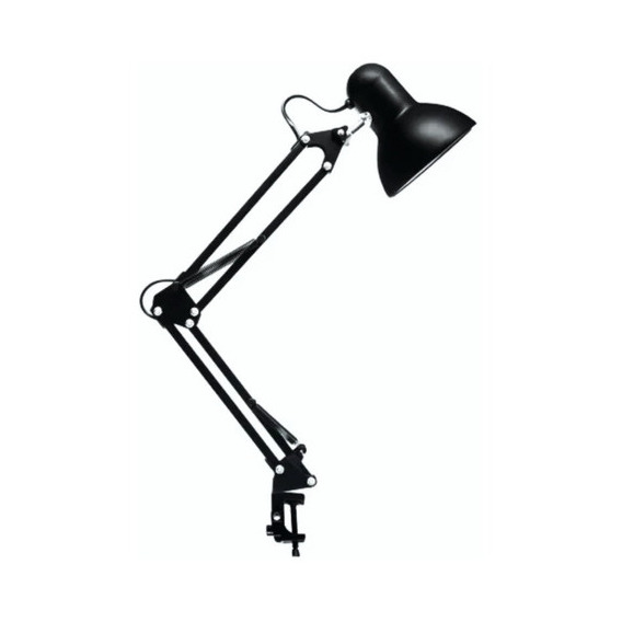 Lámpara de escritorio articulada flexible con gancho de manicura