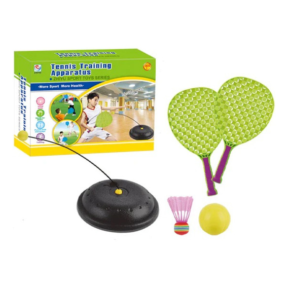 Set Paletas Con Base Entrenamiento Tenis Padel Con Pelota