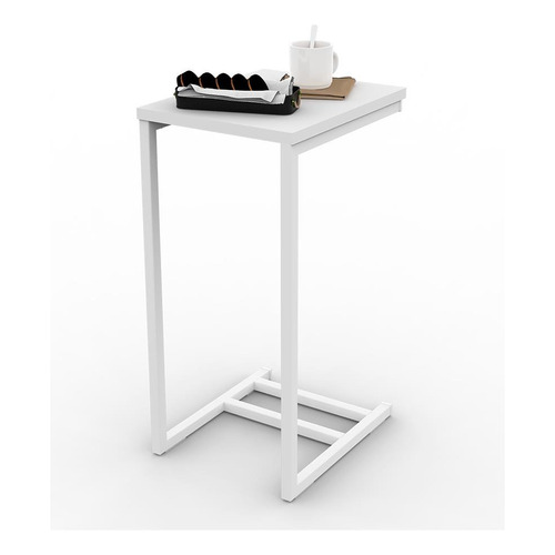 Mesa Arrime Dielfe Mam030 Moderna Blanca Color Blanco