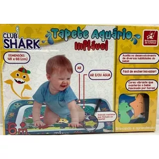 Tapete Inflável Aquário Club Shark Brincadeira De Criança