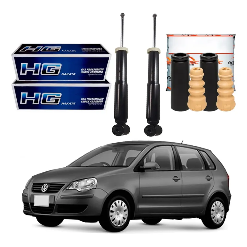 Kit Amortecedor Traseiro Polo 1.6 2.0 2007 A 2011