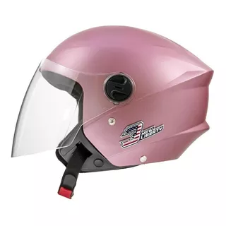 Capacete Para Moto  Aberto Pro Tork New Liberty  Three Elite  Baby Pink Elite Tamanho 60 