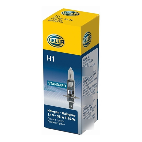 Ampolleta Hella H1 12v 55w P14.5s T2.5 Halógeno Ekipa - T