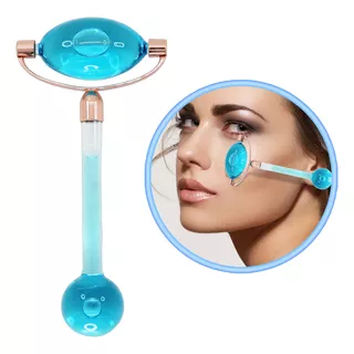 Rodillo De Cristal Liquido Azul Belleza Facial Ice Globe