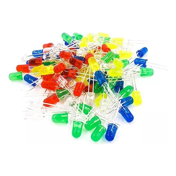 Kit De Diodos Leds X 200 Und Azul-amarillo-rojo-verde-blanco