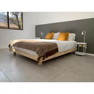 Cama Queen Moderna 160x200 Factory Pino