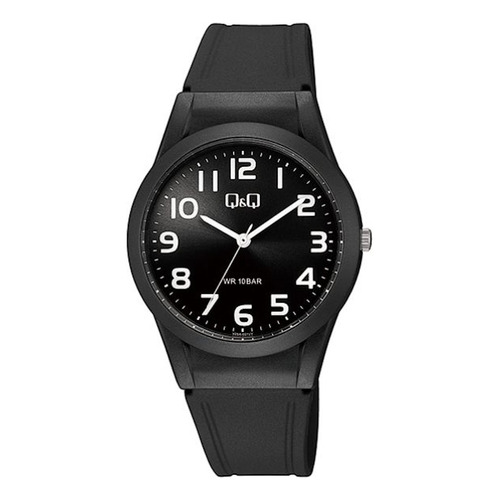 Reloj Q&q Análogo Resistente Agua 100mts Negro Rey Ofertas