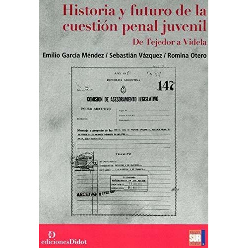 Historia Y Futuro De La Cuestión Penal Juvenil - De Tejedor A Videla, De Aa. Vv.. Editorial Didot (w), Tapa Blanda En Español