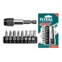 Juego De Puntas Taladro Atornillador 9 Pcs Magnetico Total