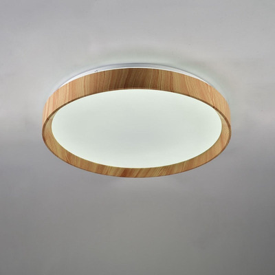 Aplique Plafon Bore Led Madera Control Remoto Dimerizable Vk