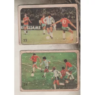 2 Figuritas Maradona Sel. Argentina Album Super Futbol 1979 