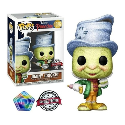 Funko Pop Disney Pinocho Jiminy Cricket 1026 Edicion Especia