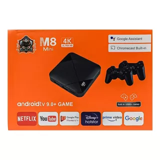 Tv Box Retro M8 Mini 4k Ultra Hd Android Tv 9.0+game Color Negro