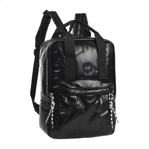 Mochila Escolar Muaa Urbana 51525 Color Negro Diseño Liso 15l