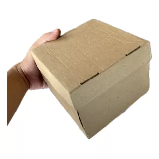 Cajas Cartón Con Tapa Microcorrugado Embalaje 50 Unid 15x15 