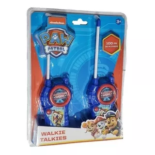 Walkie Talkies De Paw Patrol De Juguete 100m P Niña O Niño Color Azul