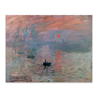 Cuadro Canvas Impresion Sol Naciente Monet 54x70 M Y C