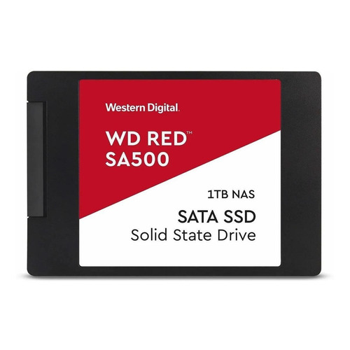 Disco sólido SSD interno Western Digital WD Red SA500 WDS100T1R0A 1TB rojo