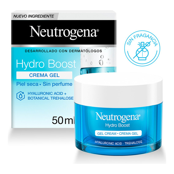 Crema Hidratante Facial En Gel Neutrogena Hydro Boost Ácido Hialurónico 50g