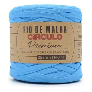 Fio De Malha Círculo Premium - Ideal Artesanato E Crochê Cor 786 - Azul Tropical