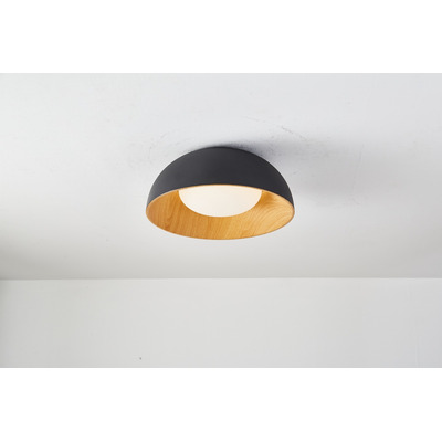 Plafon Led Well 24w Negro Deco Moderno 35cm Vig