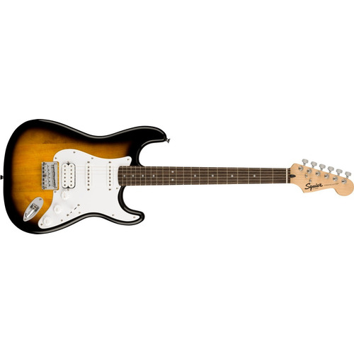 Guitarra eléctrica Squier by Fender Bullet. Stratocaster HT HSS de álamo brown sunburst brillante con diapasón de laurel indio