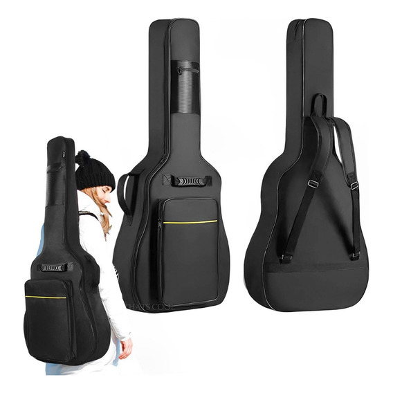 Funda De Guitarra De Tela Oxford Impermeable 38-41in +correa