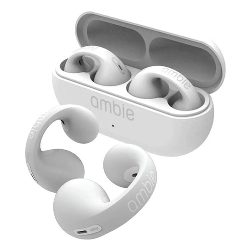 Auriculares deportivos inalámbricos Bluetooth Ambie, color blanco