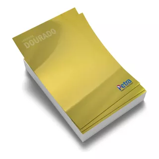 Papel Laminado Dourado A4 - 250grs - Imbativél