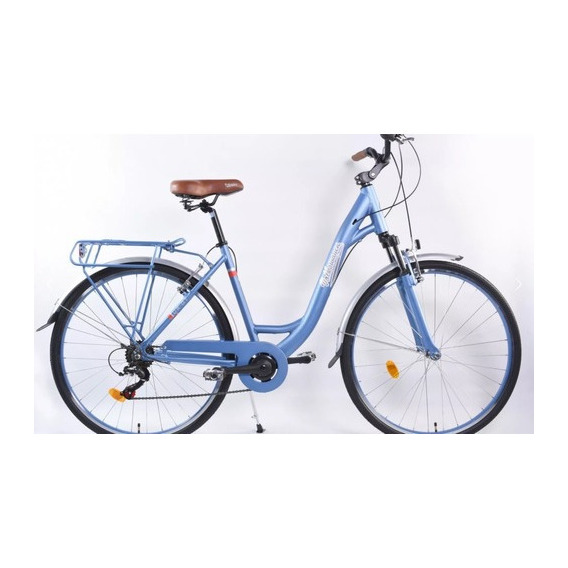 Bicicleta Modelo Urbana De Paseo Volkswagen 000050240ps071 Color Azul Tamaño del cuadro M