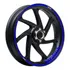 Adhesivo reflectante para abrazadera de rueda Honda Pcx 150 Dlx, azul