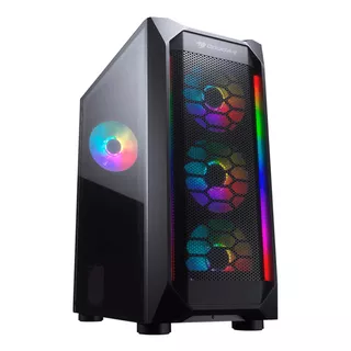 Chasis Gaming Cougar Mx410 Mesh-g 4. Fan Rgb Barras Led Fron