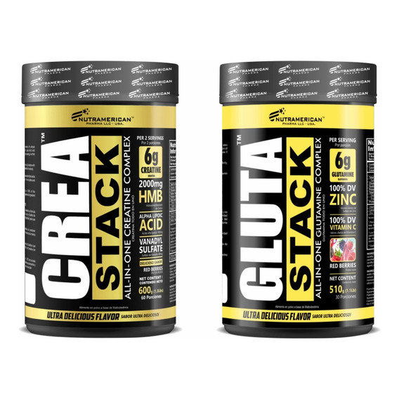 Crea Stack + Glutastack, Creatina - Unidad a $97450