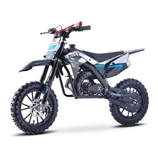 Mini Moto Ferinha Mxf Motor 2t 49cc Partida Elétrica Azul