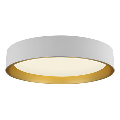 Plafon Parisa-m Blanco/dorado Ø39*7.5cm Dinamico Blanco