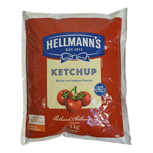 Ketchup Hellmann's Bolsa X 3 Kg