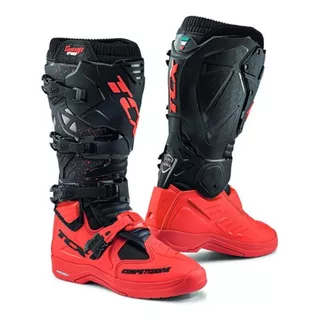 Bota Tcx Evo 2 Michelin Preto Vermelho Trilha Motocross