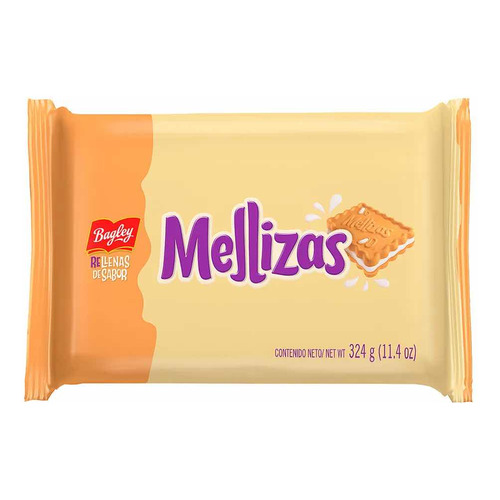 Arcor Mellizas Rellenas de Vainilla 108gr. x3 Unidades