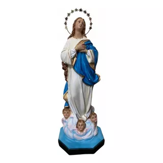 Imagem Nossa Senhora Da Conceição 30cm Resina C/ Auréola