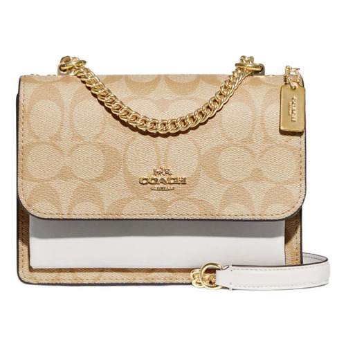 Bolsa Coach Original Mini Klare Crossbody In Signature Gold