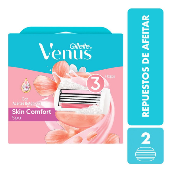 Repuesto Maquina De Afeitar Venus Spa X 2und